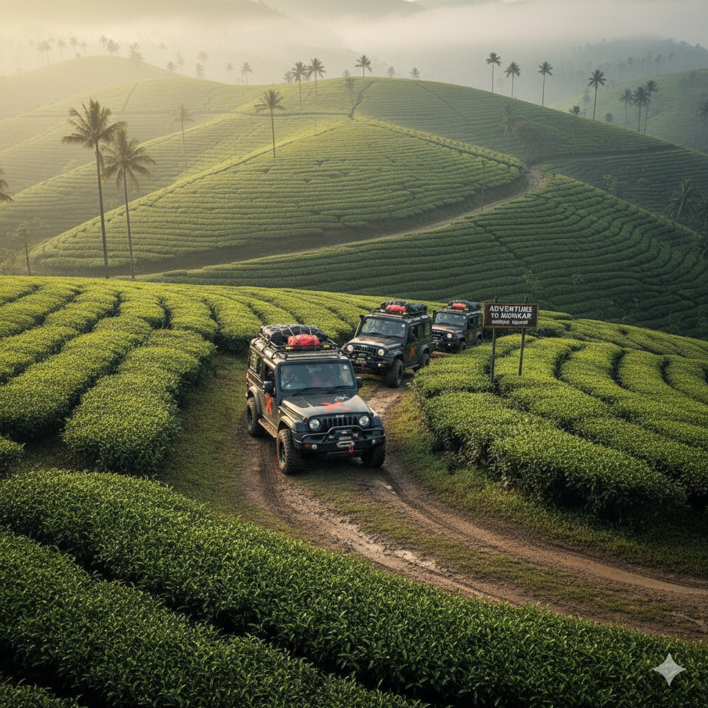 Dindigul to Munnar: Thar ROXX Adventure Tour (4 Days / 3 Nights)