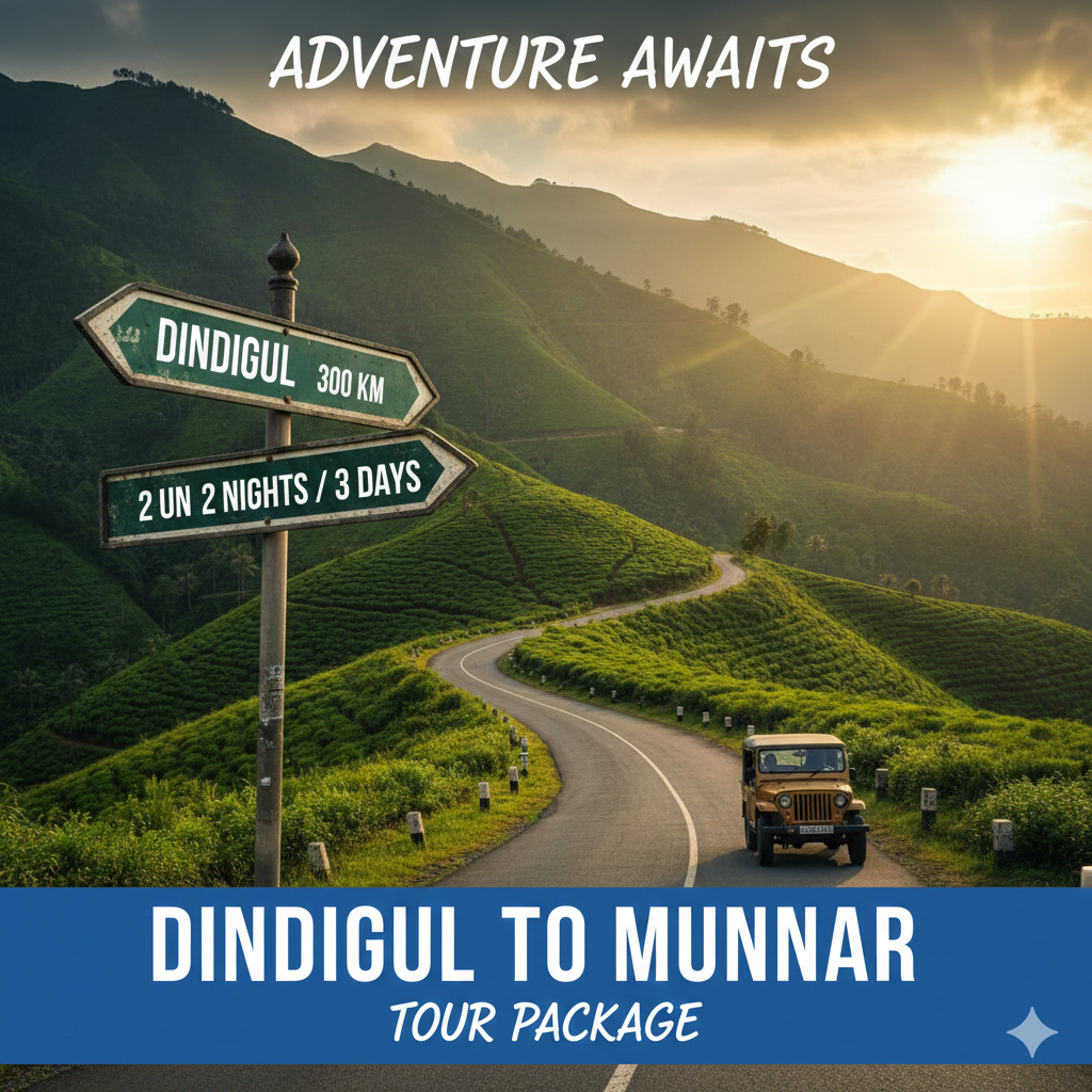 Dindigul to Munnar 2 Nights / 3 Days Tour Package