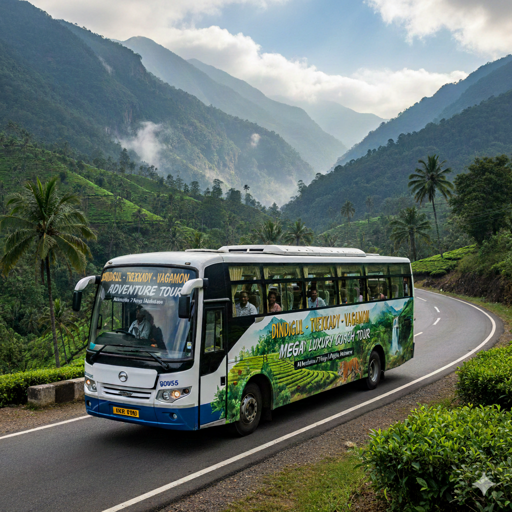 Maximum Capacity Grand Tour: Dindigul to Mettupalayam (2 Nights / 3 Days)