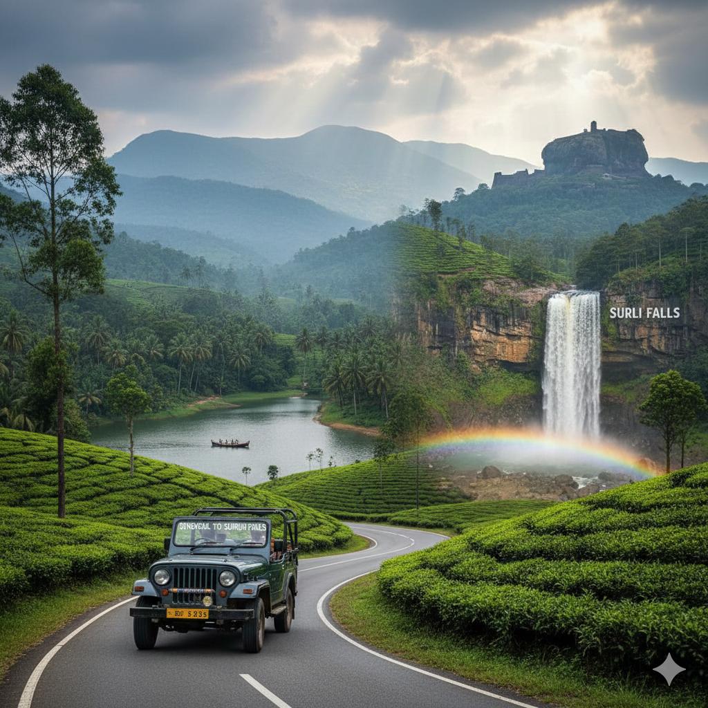 Dindigul – Thekkady – Vagamon – Suruli Falls – Dindigul Tour Package