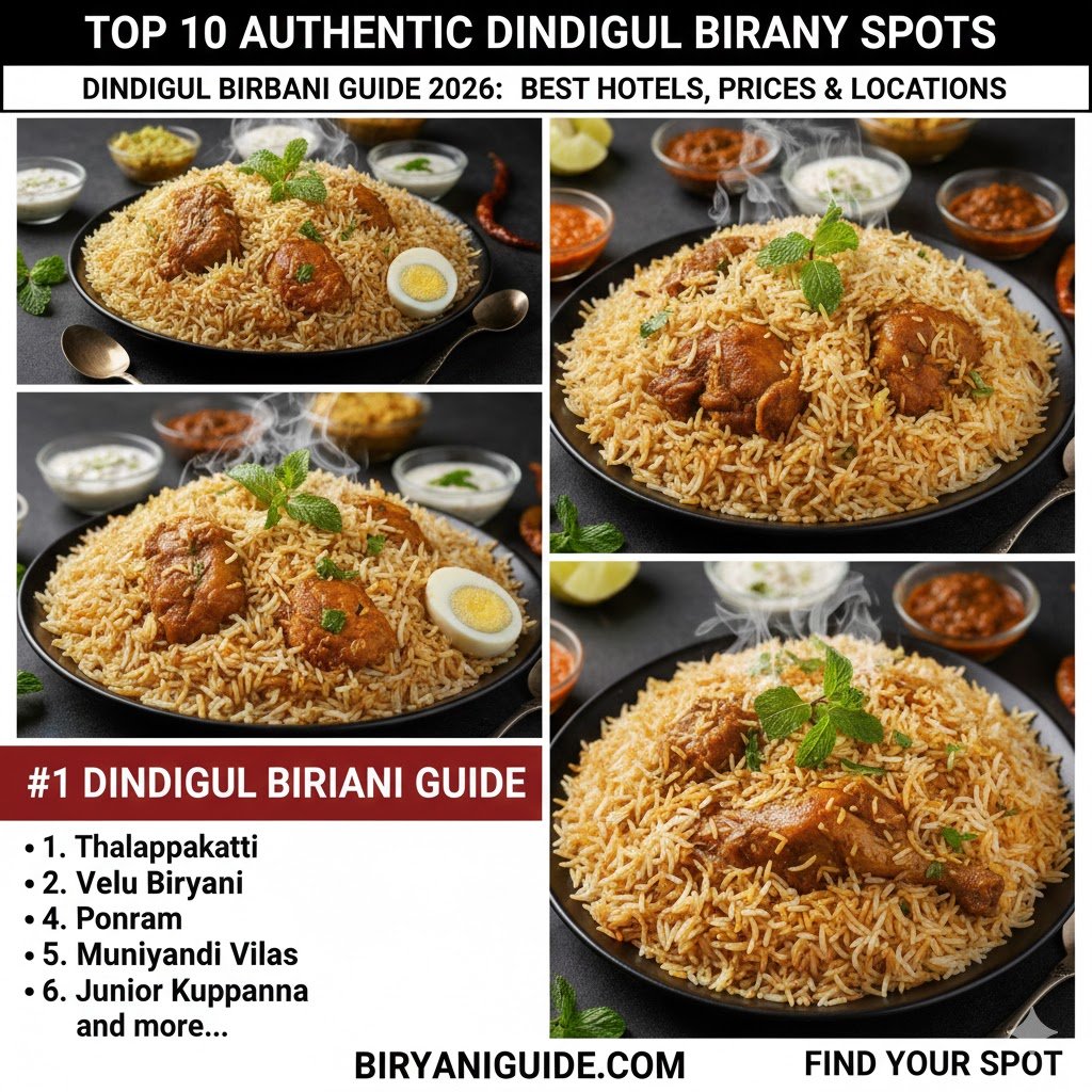 Top 10 Authentic Dindigul Biryani Spots: #1 Dindigul Biryani Guide 2026: Best Hotels, Prices & Locations