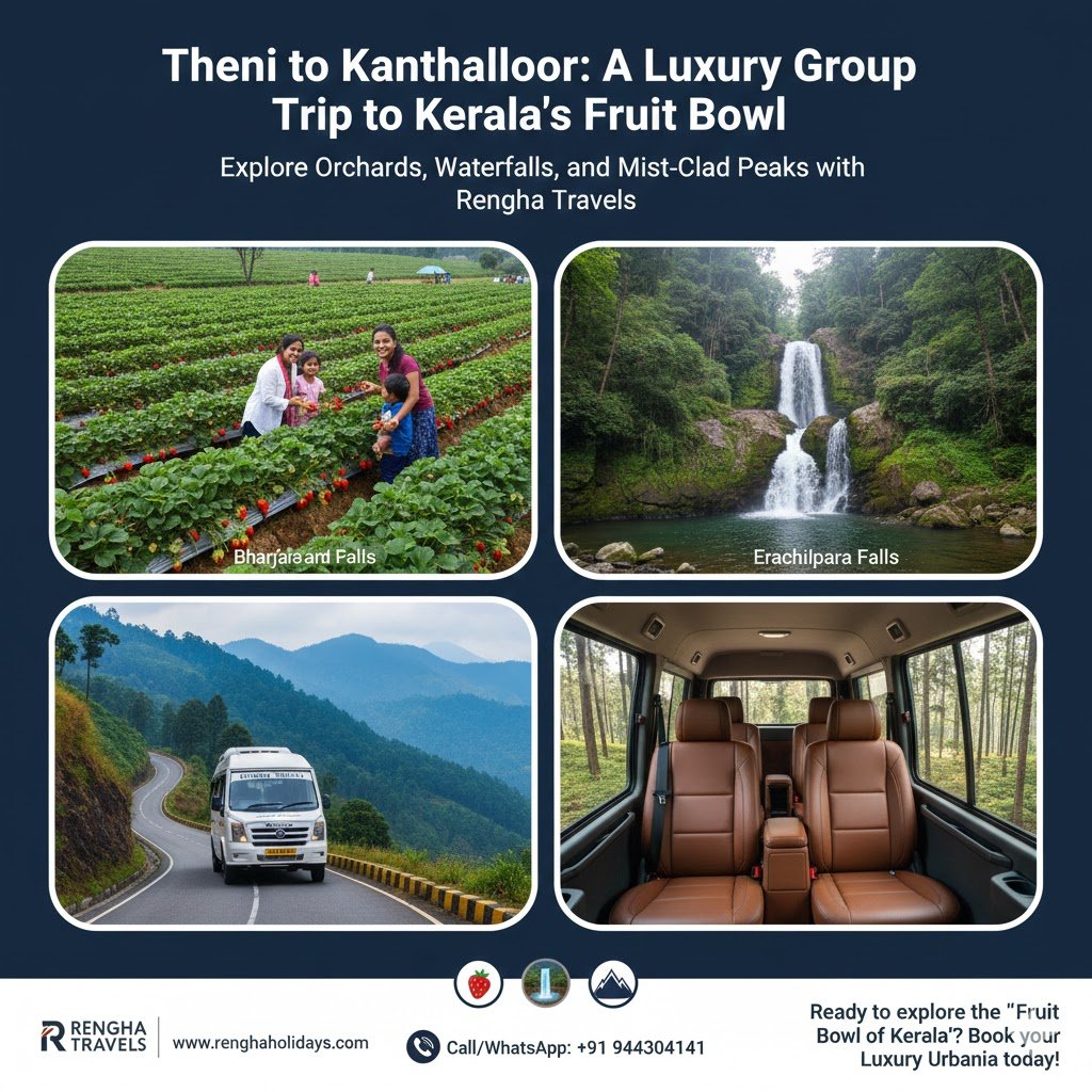 dindigul to kandhaloor luxury tour 2 day with dindigultravels force urbania