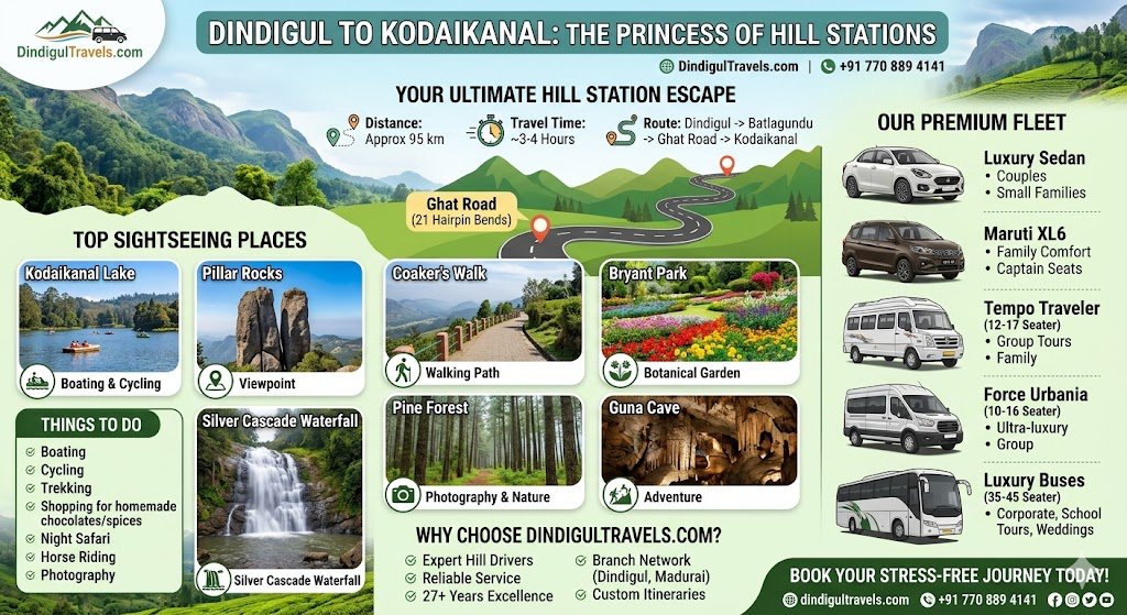Dindigul to Kodaikanal: The Ultimate 2026 Travel Guide