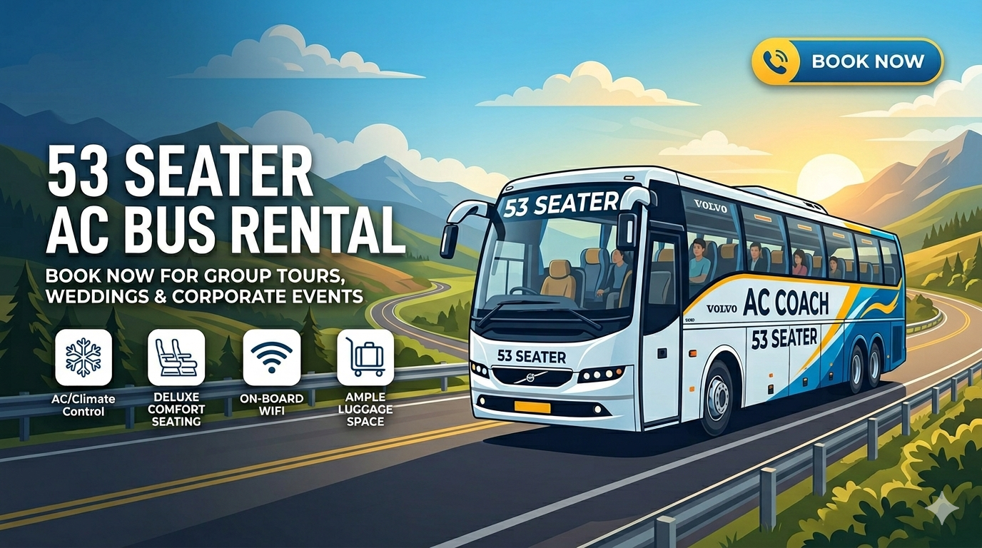 53 Seater AC Bus Rental in Dindigul