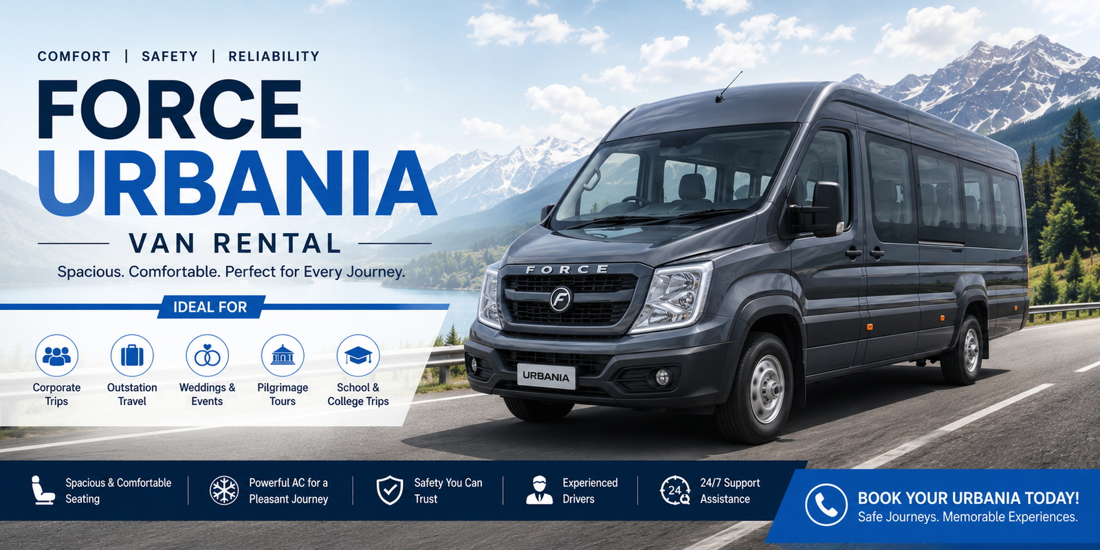 Force Urbania Rental in Dindigul - Premium Luxury Van