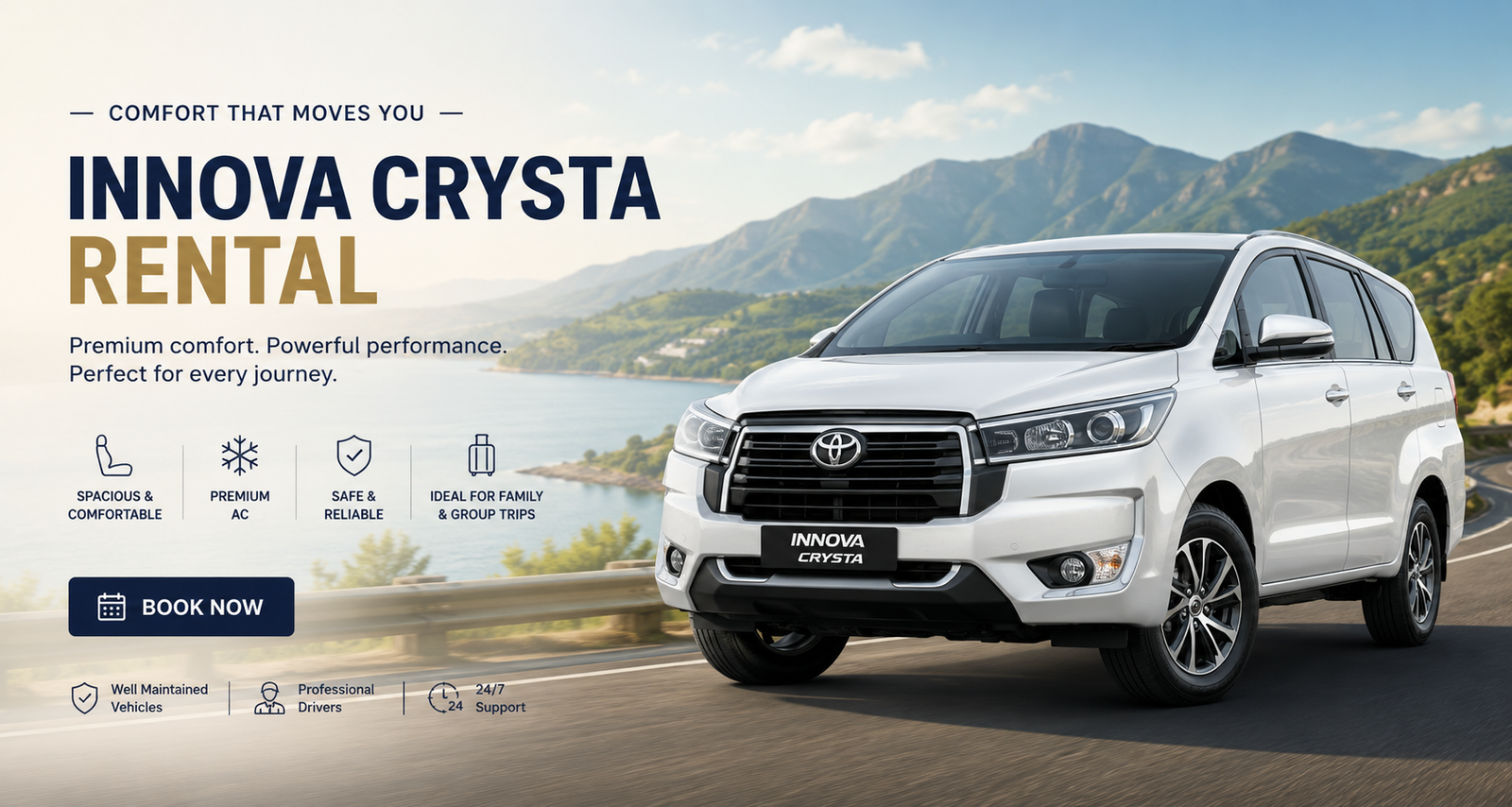Innova Crysta rental in dindigul 2026