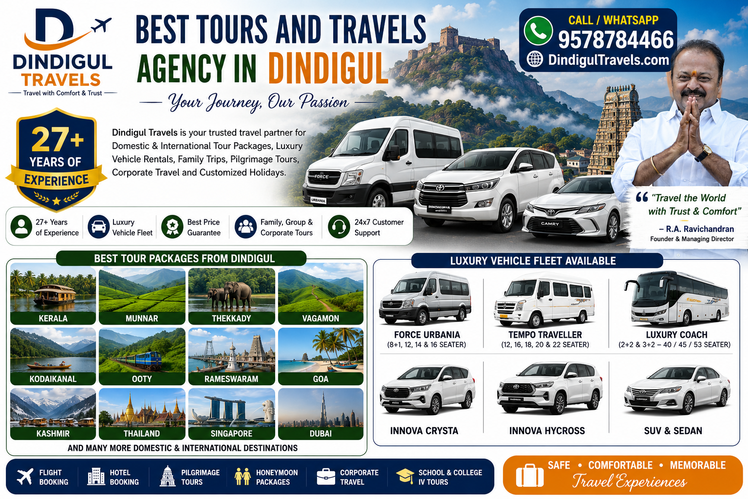Best Tours and Travels Agency in Dindigul Dindigul Travels