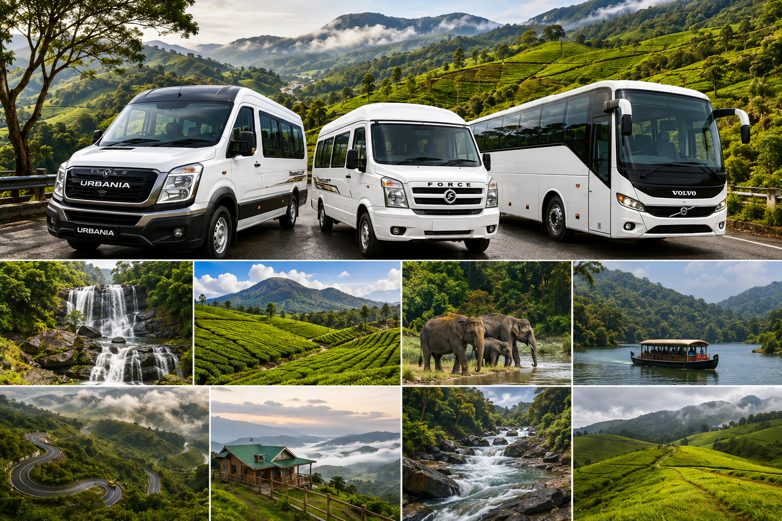 Dindigul to Munnar Thekkady Vagamon Package 3D2N dindigil travels Urbania