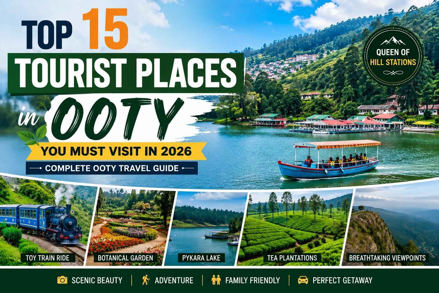 Dindigul to Ooty Tour Package | 2N/3D